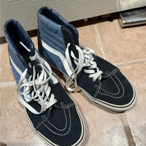 Vans Men's High-Top Sneakers - Black and Blue